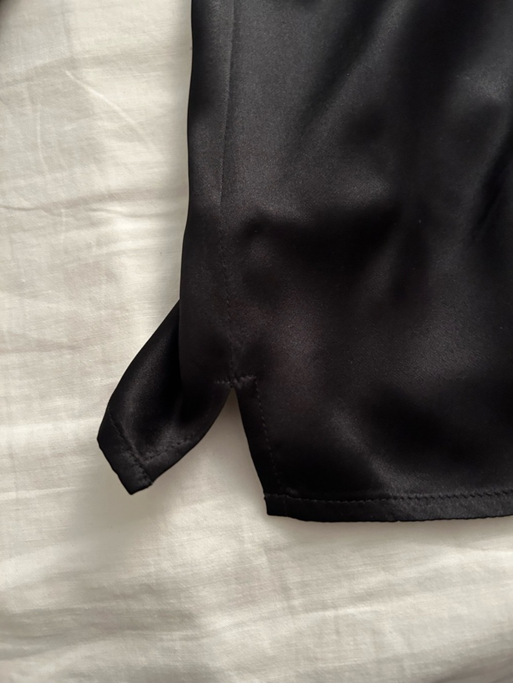 Jones New York Collection, Black, Long Sleeve Silk Blouse, Size 14 - Picture 12 of 16